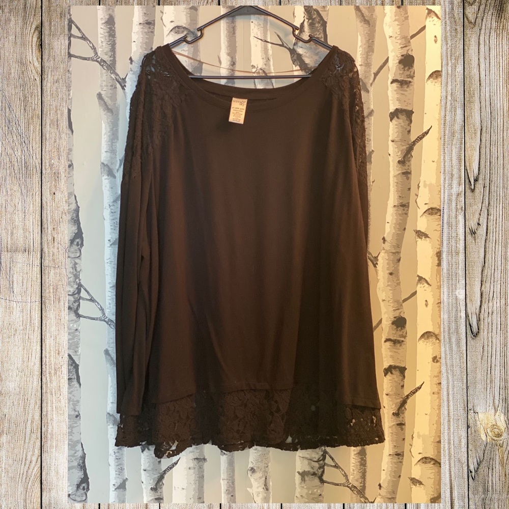 Black lace shirt